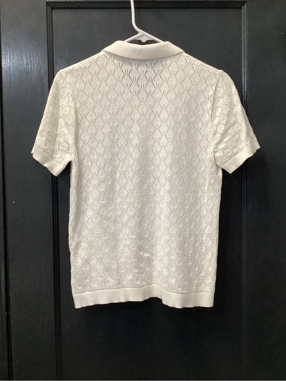 J. Crew White Eyelet Cotton Sweater Top